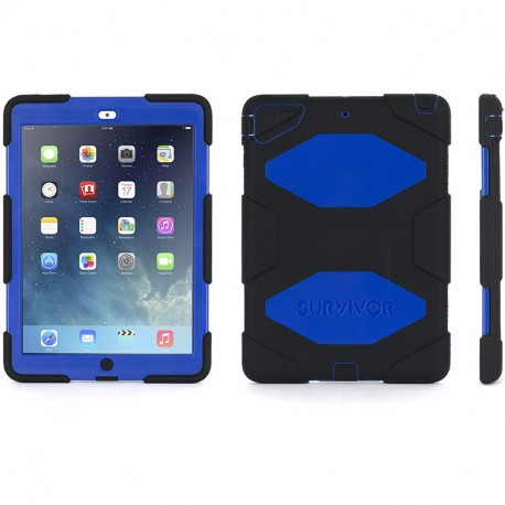 Survivor para iPad Air - Negro/Azul/Negro