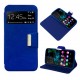 Funda Flip Cover Wiko Ridge 4G Liso Azul