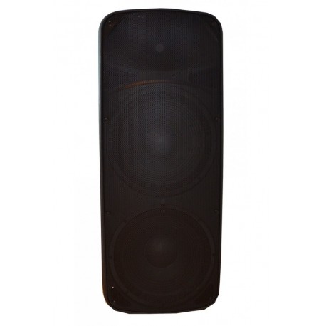 LC215 AMP USB Altavoz auto amplificado de 2 x 15"
