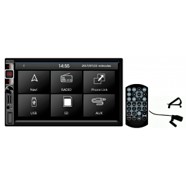 Radio 2 Din GPS Bluetooth Pantalla Táctil Android