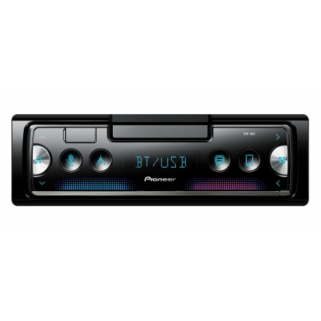 Pioneer SPH-10BBT Receptor 1-DIN Nueva Generación (Bluetooth, USB y Spotify compatible iPhone y Android)