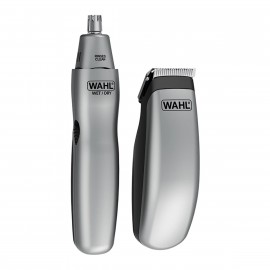 WAHL 09962-1816 Cortabarbas + Recortadora Nariz, Cejas, Orejas KIT de Viaje