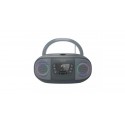 Radio CD Color Gris Fonestar BOOM-GO-G, Bluetooth/FM/USB/MP3