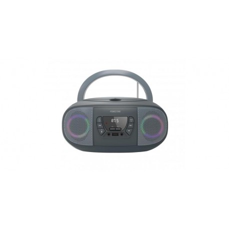 Radio CD Color Gris Fonestar BOOM-GO-G, Bluetooth/FM/USB/MP3