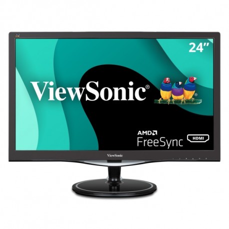 Monitor 1080p ViewSonic VX2457-MHD, 75Hz 2 ms FreeSync de 24" con HDMI, DP, VGA